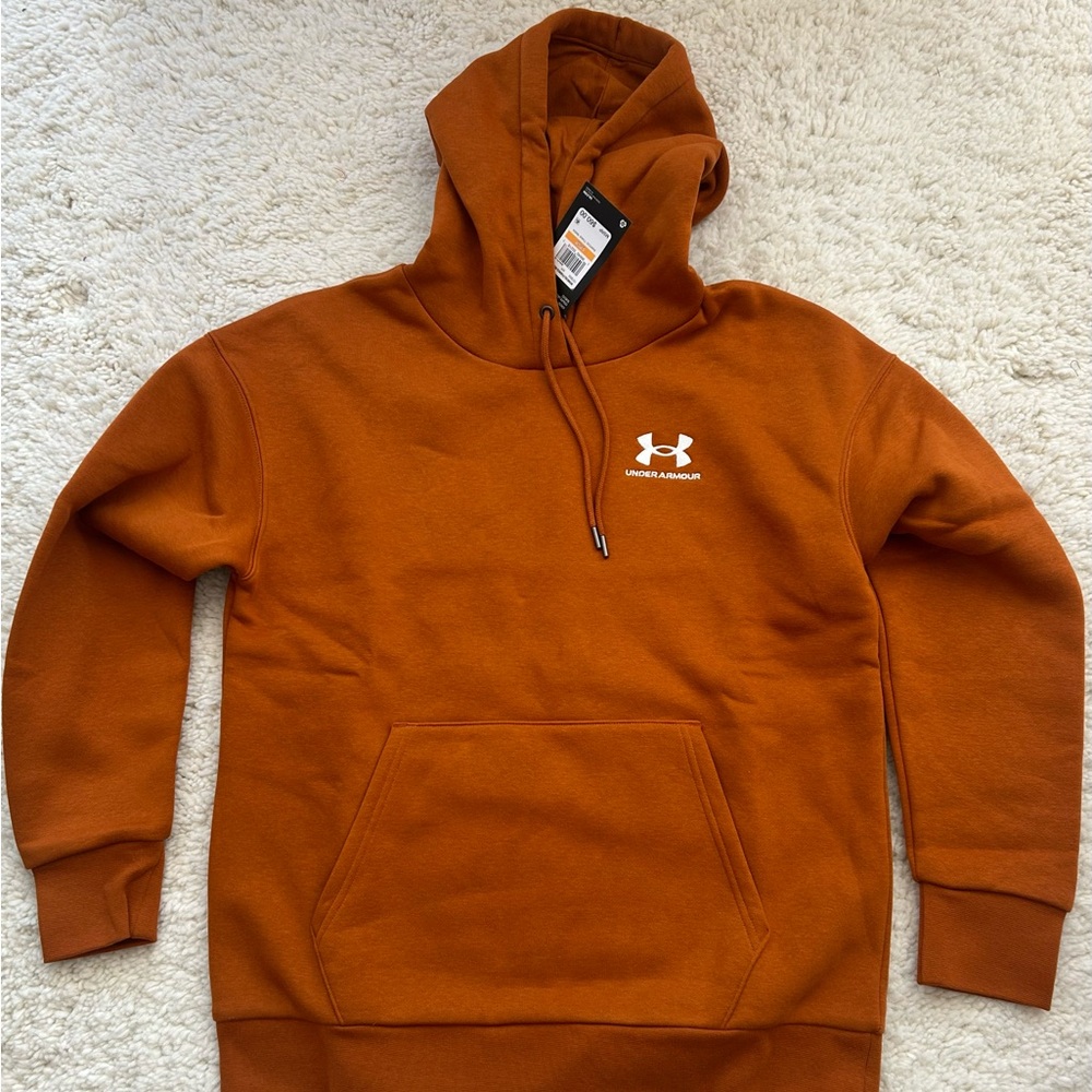 Under Armour pullover orange women’s hoodie. New with tags